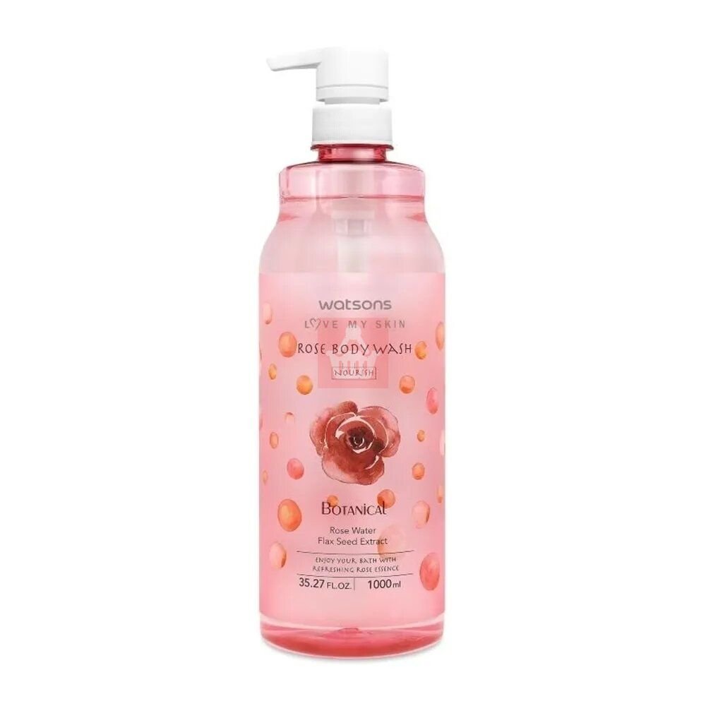 Watsons Love My Skin Rose Body Wash 1000ml